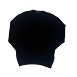 Louis Vuitton Black Damier Signature Crewneck Knit Wool Sweater - Pre-Owned Size XL