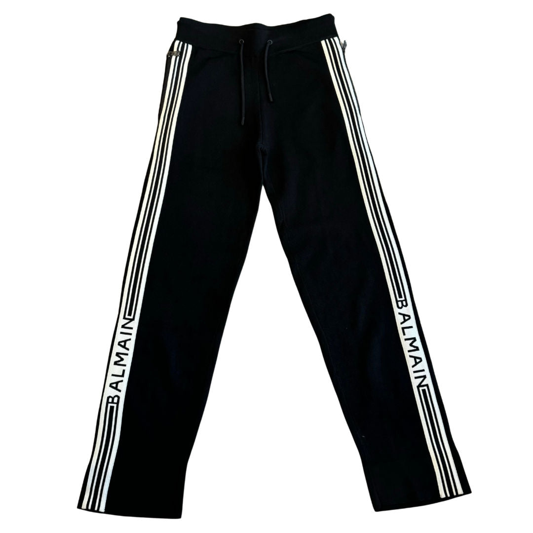 Balmain Side Logo Knit Track Pants - Pre-Owned Size M
