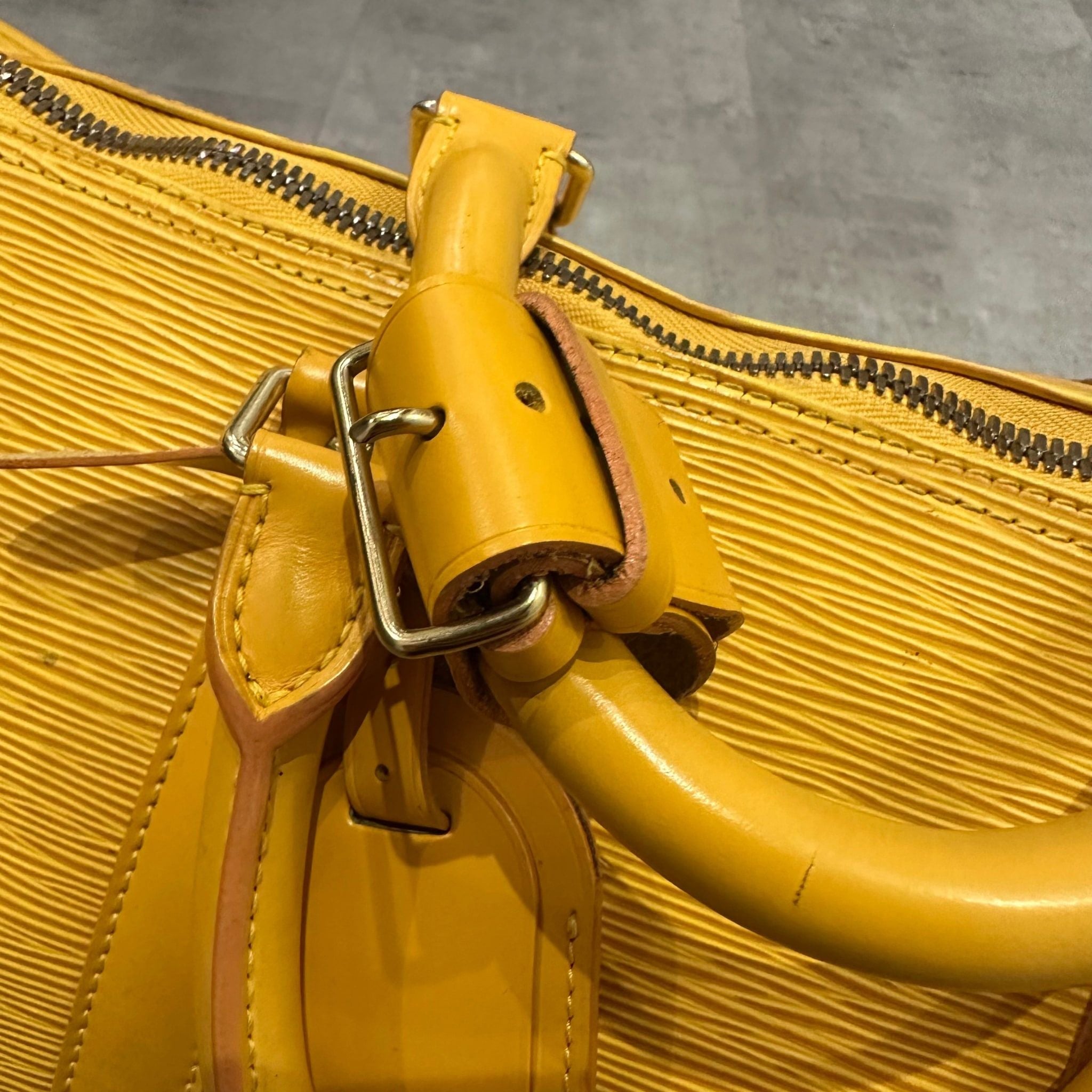 Louis Vuitton Keepall 55 Travel Bag Yellow Epi Leather - Pre-Owned