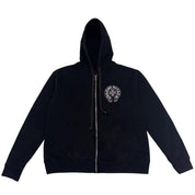 Chrome Hearts Los Angeles Exclusive Thermal Zip-Up Hoodie Black - Gently Used Size M