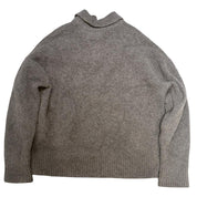 Ami Paris Ami De Coeur Polo Sweatshirt Grey - Lightly Pre-Owned Size L