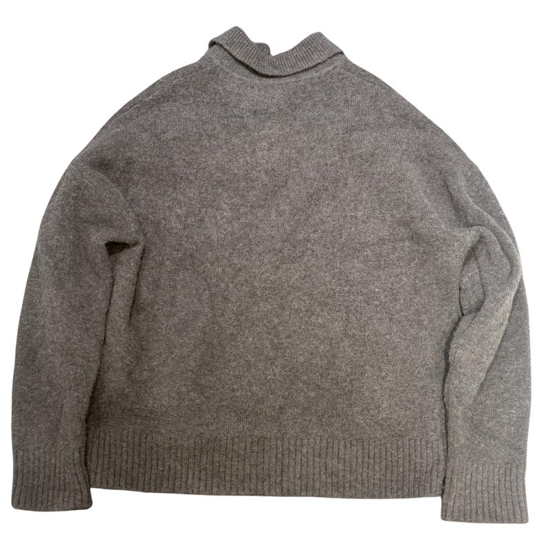 Ami Paris Ami De Coeur Polo Sweatshirt Grey - Lightly Pre-Owned Size L