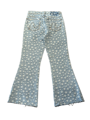 ERL Star Jacquard Light Wash Flared Denim (Preowned) - Pre-Owned