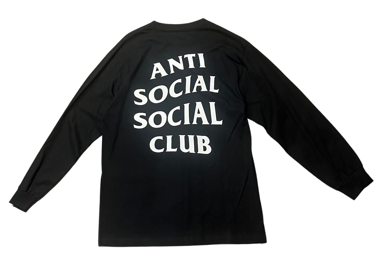 Anti Social Social Club Classic Logo L S Tee Black Utopia Shop