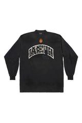 Balenciaga Skater Graffiti Logo L/S T-Shirt Black
