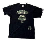 Aape By A Bathing Ape Camo T-Shirt Black - Pre-Owned Size L