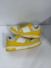 Louis Vuitton Trainer Yellow White Monogram - Pre-Owned Size 10M (No Original Box)