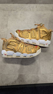 Nike Air More Uptempo Supreme Suptempo Gold - Pre-Owned Size 9.5 (No original box)