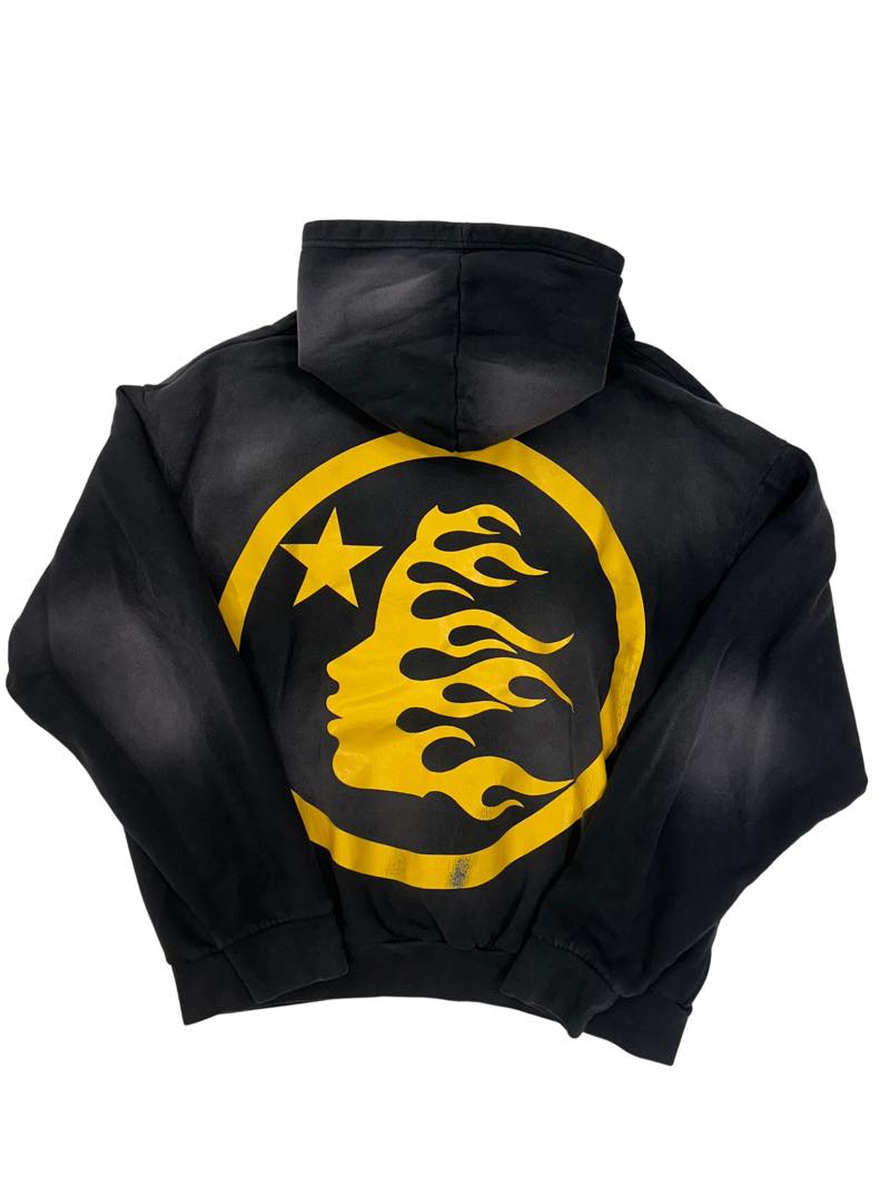 Hellstar No Guts No Glory Hoodie Black - Lightly Pre-Owned Size XL