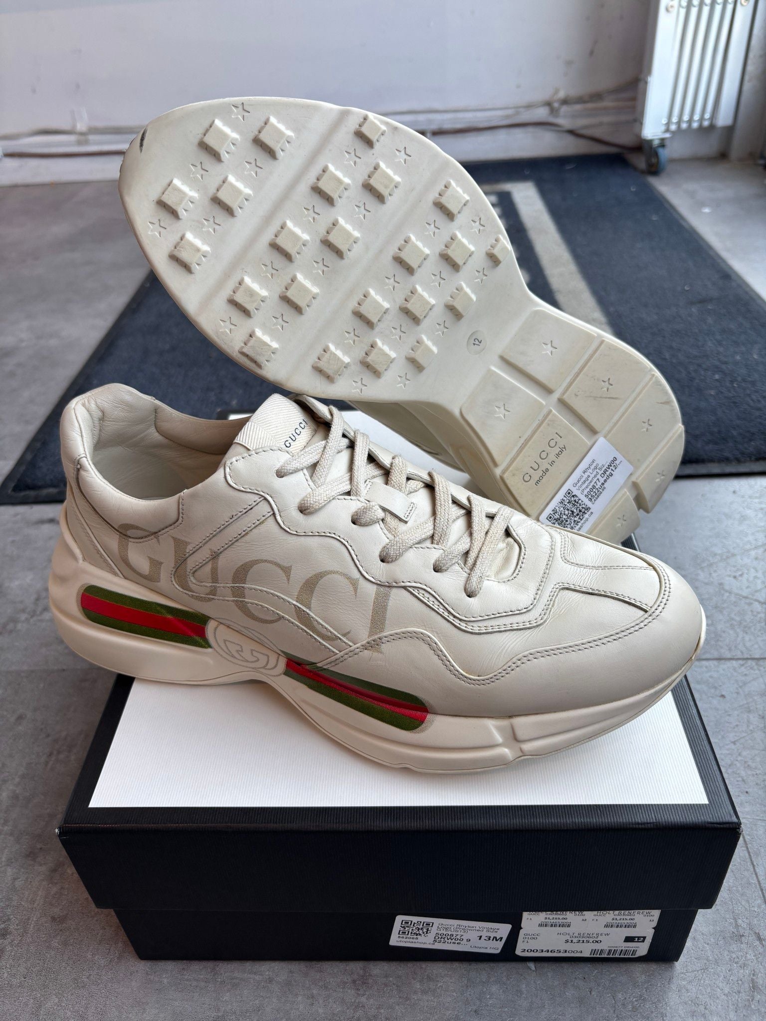 Gucci Rhyton Vintage Logo - Pre-Owned Size G12/US13
