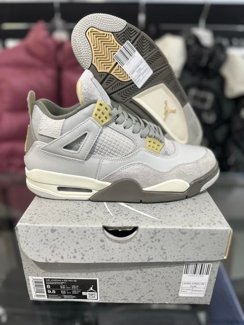 Jordan 4 Retro SE Craft - Pre-Owned Size 8