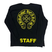 Chrome Hearts Horseshoe Staff Exclusive Long Sleeve Shirt Yellow - Lightly Pre-Owned Size L