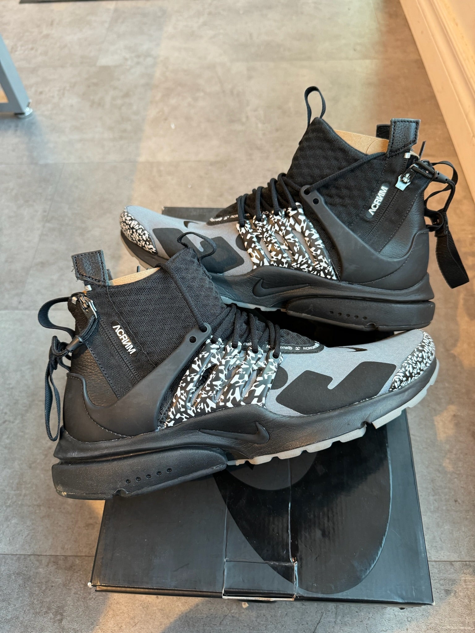 Nike Air Presto Mid Acronym Cool Grey (Preowned) - Pre-Owned