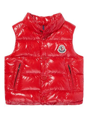 Moncler Enfant Padded Down Gilet Red (9-12 Mo)