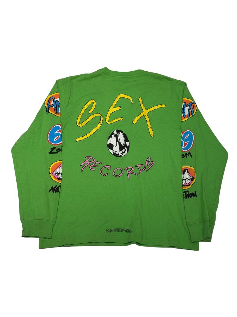 Chrome Hearts Matty Boy Sex Records L/S T-Shirt - Lightly Pre-Owned Size XL
