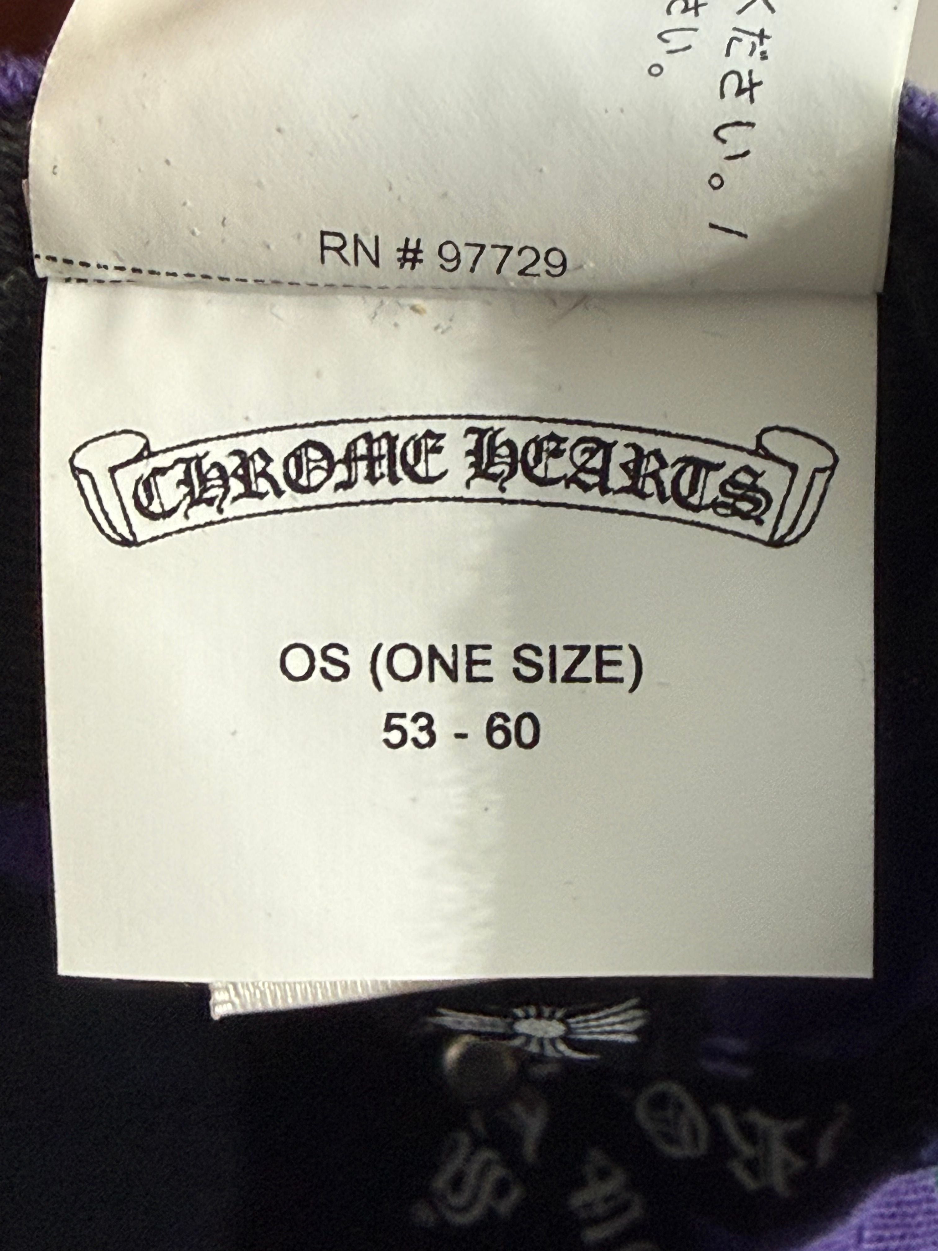 Chrome Hearts CH Baseball Cap Purple/Green - Lightly Used