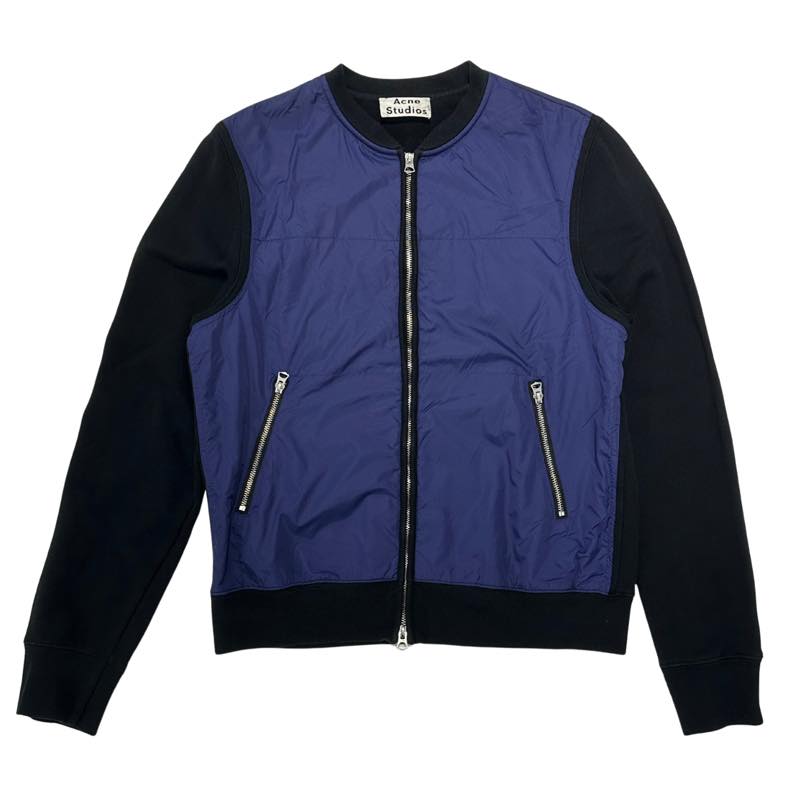 Acne Studios SS14 Keanu Zip Bomber Black/Blue - Pre-Owned Size M
