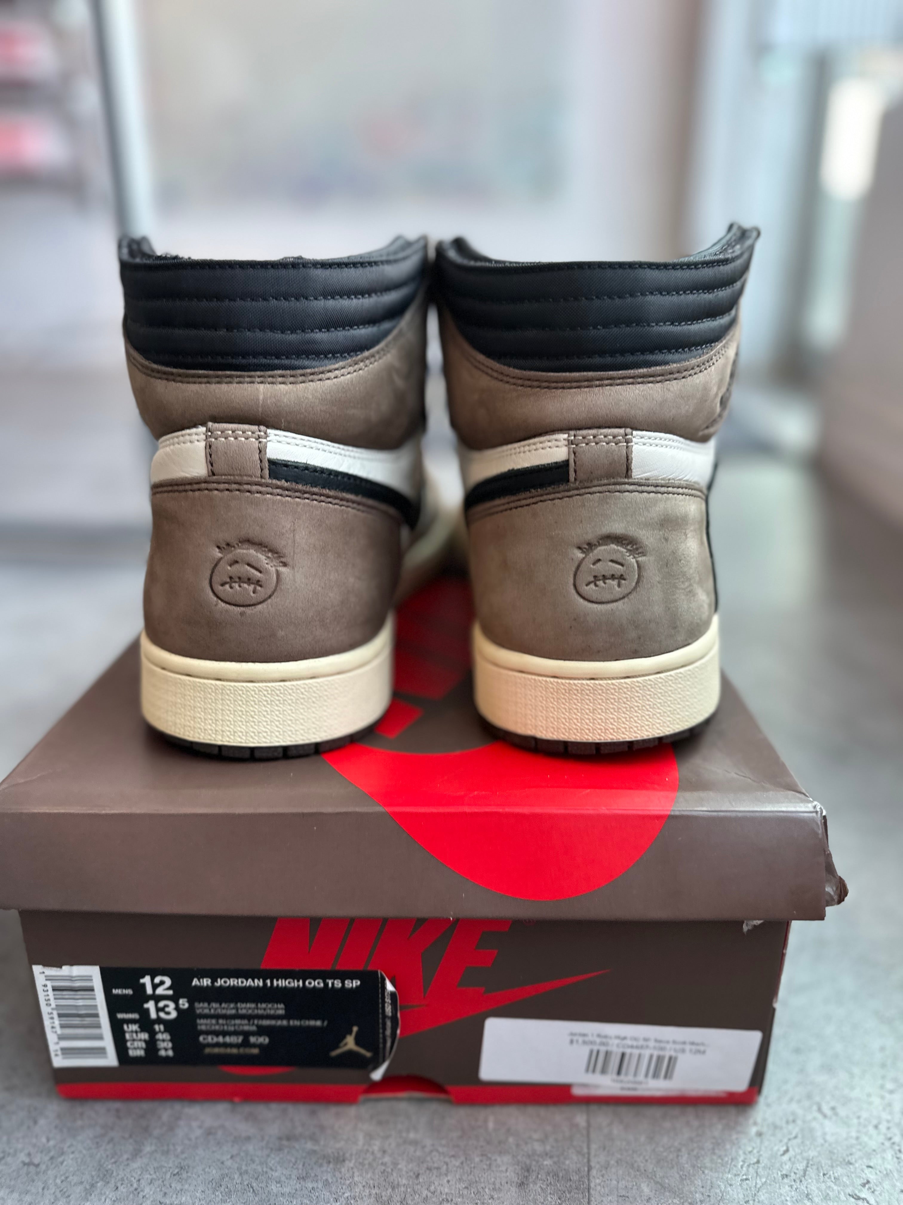 Jordan 1 Retro High OG SP Travis Scott Mocha - Pre-Owned Size 12