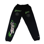 Chrome Hearts Deadly Doll Jesse Jo Stark Green Spiderweb Sweatpants Black - Lightly Used Size L