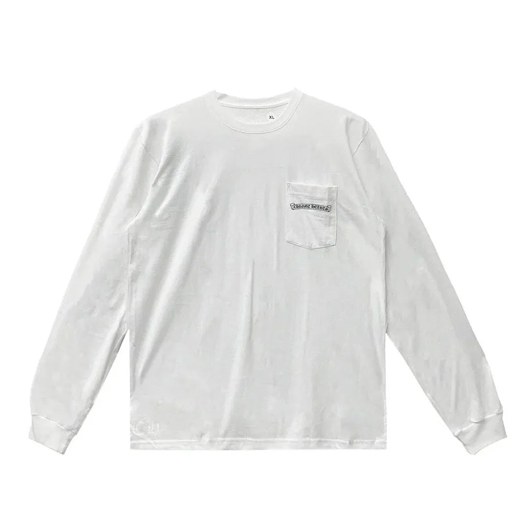 Chrome Hearts Shoulder Logo L/S T-Shirt White