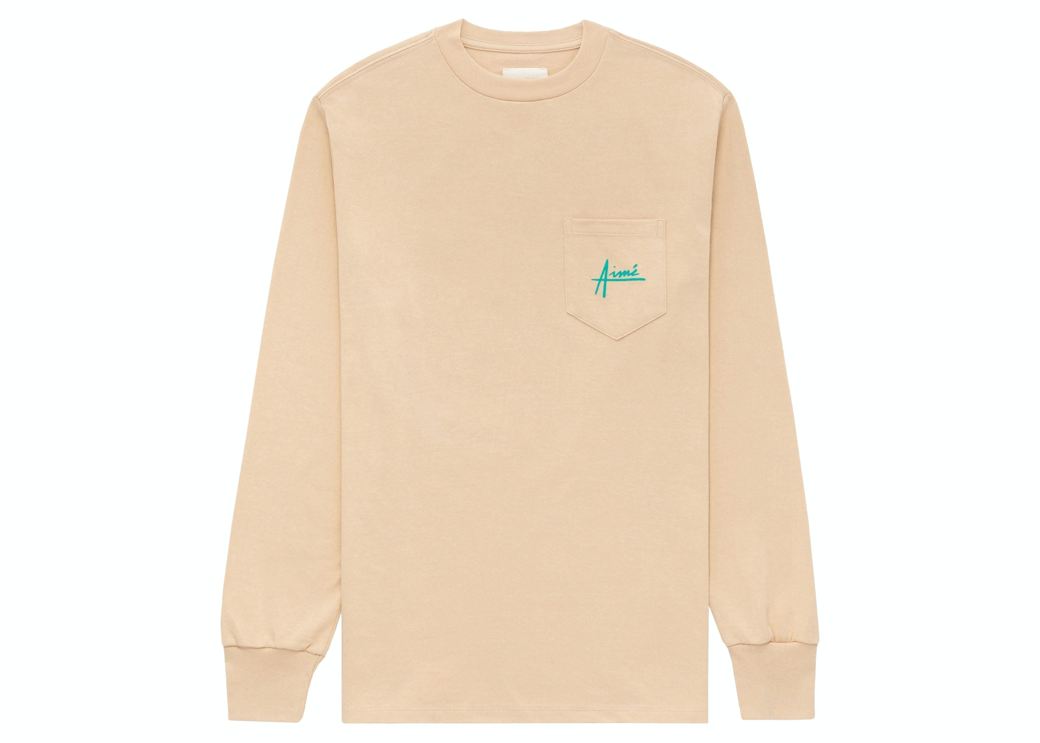 Aime Leon Dore Tulips Long-Sleeve Graphic Tee Tan