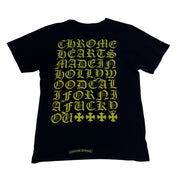 Chrome Hearts Neon Eye Chart T-Shirt Black