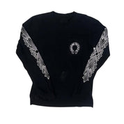 Chrome Hearts Floral Horseshoe Logo L/S T-Shirt Black - Pre-Owned Size M