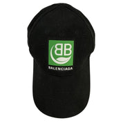 Balenciaga Logo Embroidered Bio Cap Black/Green - Pre-Owned