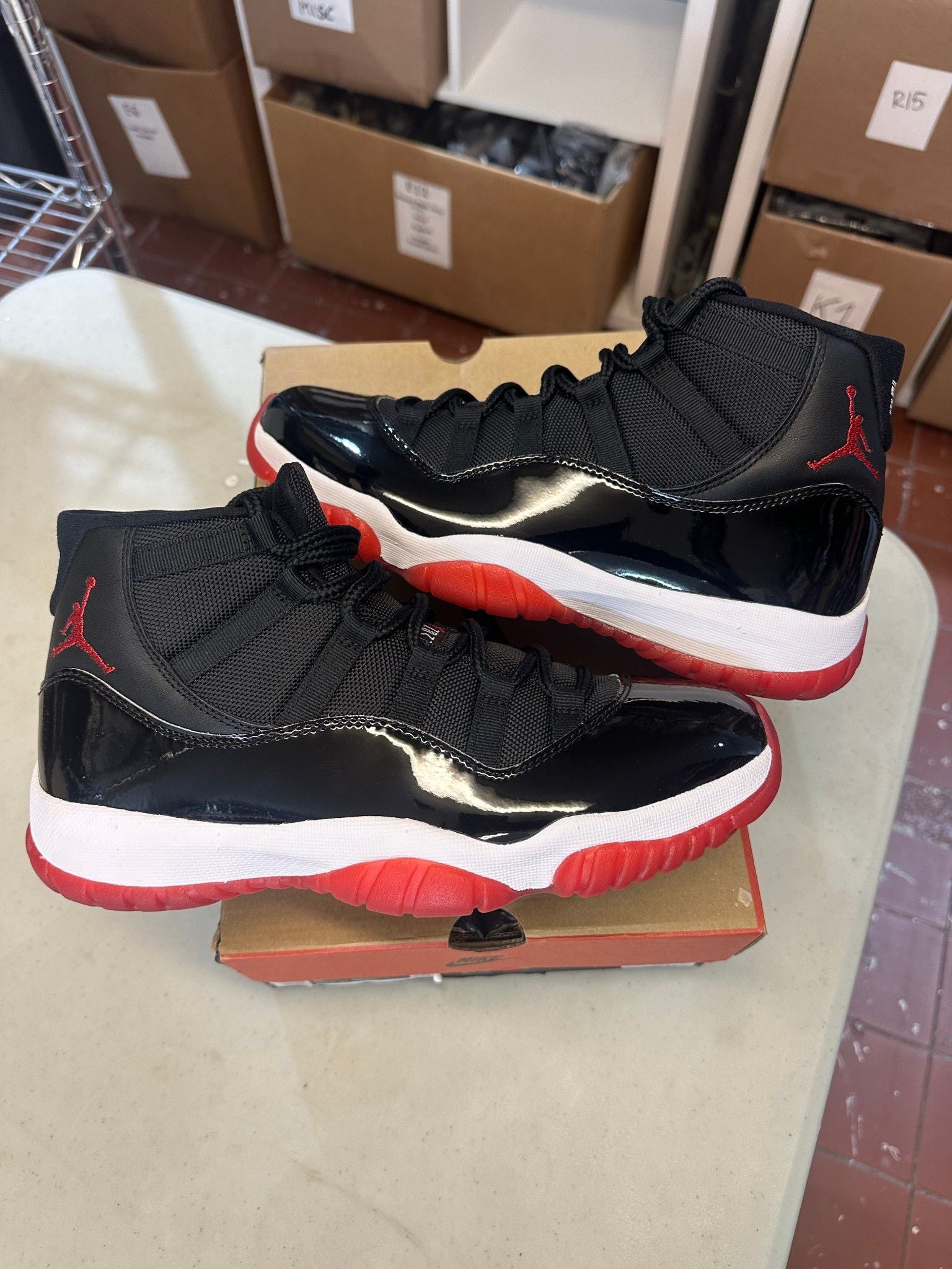 Jordan 11 Retro Playoffs Bred (2019) (Preowned Size 9.5) - Pre-Owned