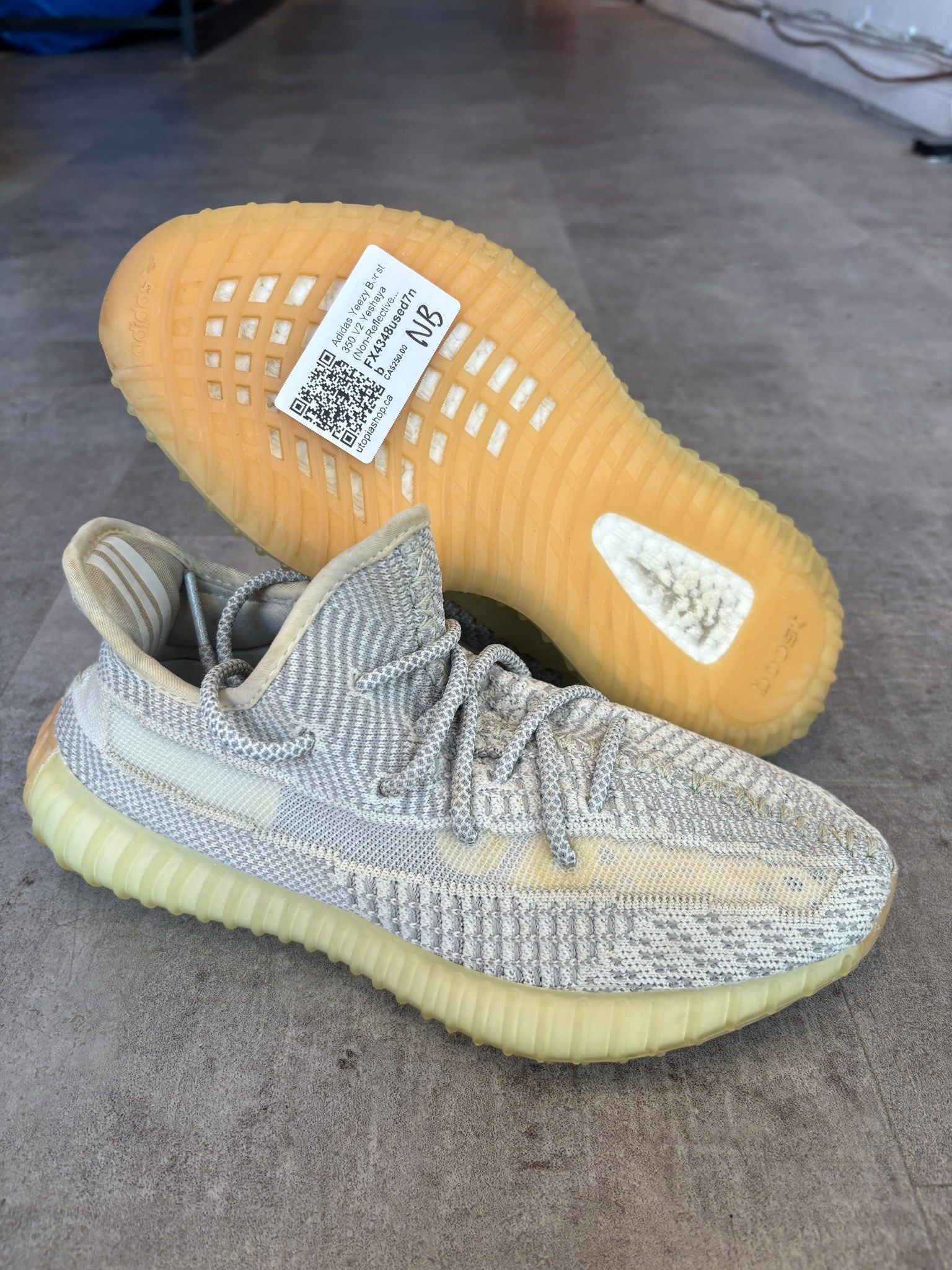 Adidas Yeezy Boost 350 V2 Yeshaya (Non-Reflective) - Pre-Owned Size 7 (No original box)