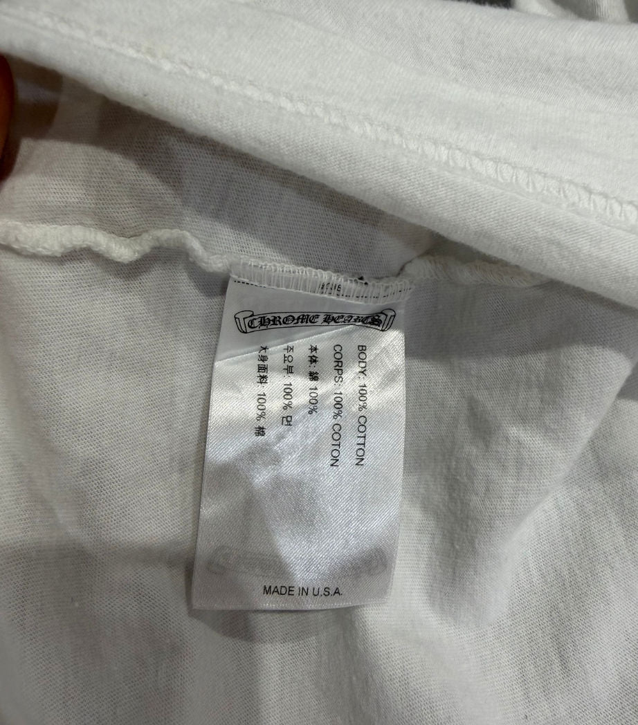 Chrome Hearts Eye Chart L/S T-Shirt White - Lightly Pre-Owned Size XL