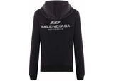Balenciaga Activewear Jersey Hoodie Black