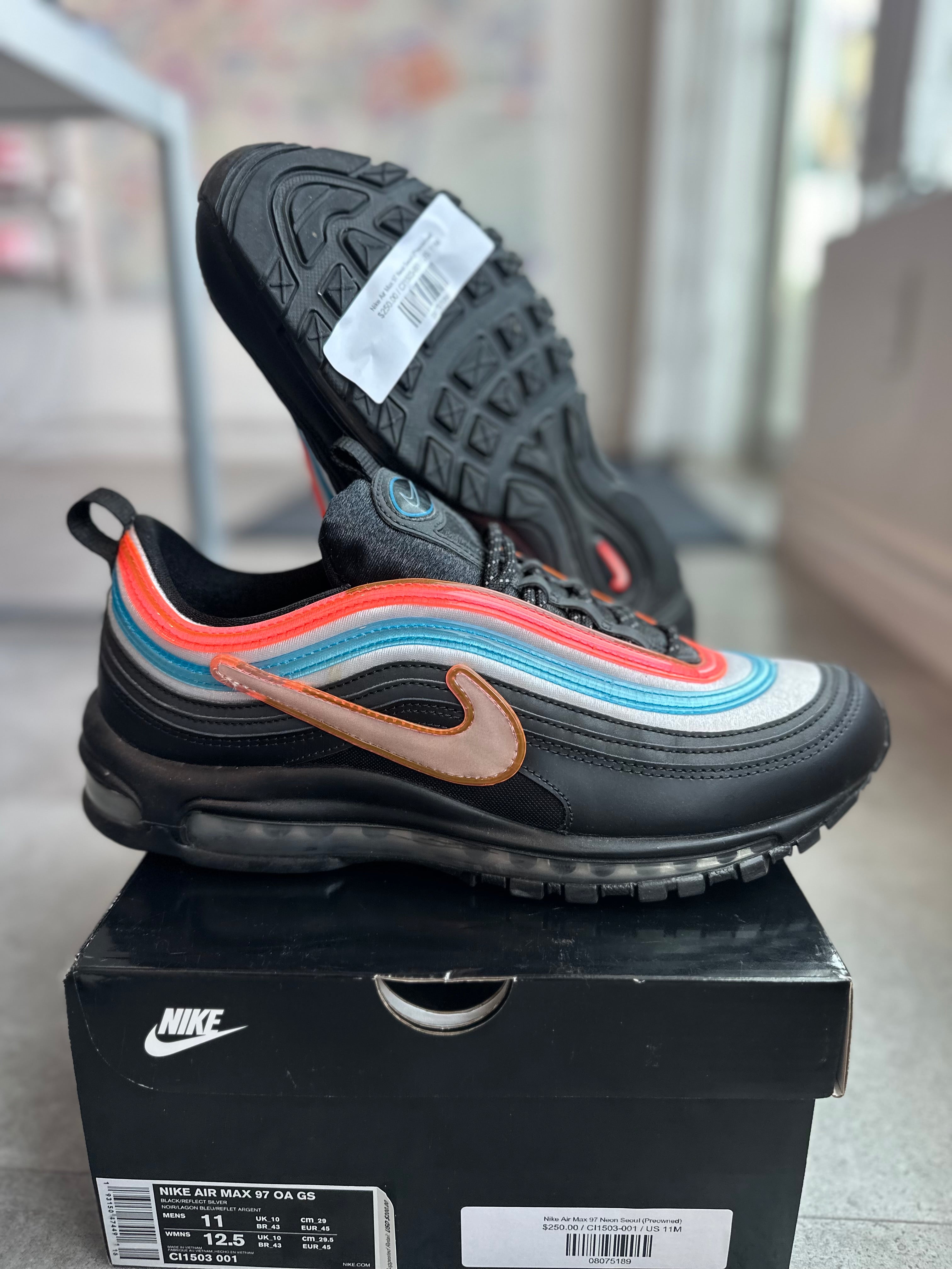 Nike Air Max 97 Neon Seoul - Pre-Owned Size 11