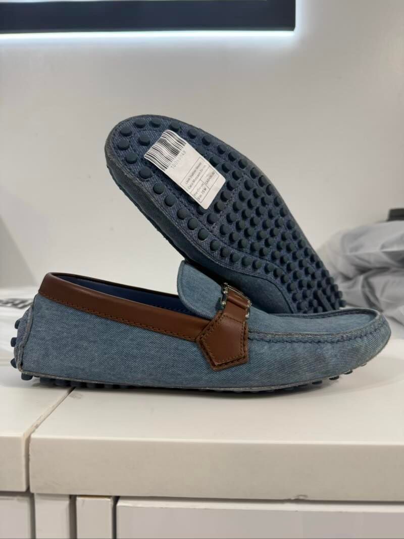 Louis Vuitton Monte Carlo Moccasin Denim - Pre-Owned Size 7.5 M
