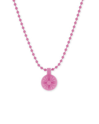 Chrome Hearts Silichrome Crossball Pendant Pink