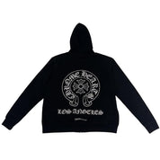 Chrome Hearts Los Angeles Exclusive Thermal Zip-Up Hoodie Black - Gently Used Size M