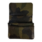 Chrome Hearts Scroll Logo Leather Card Case Camo - Lightly Used