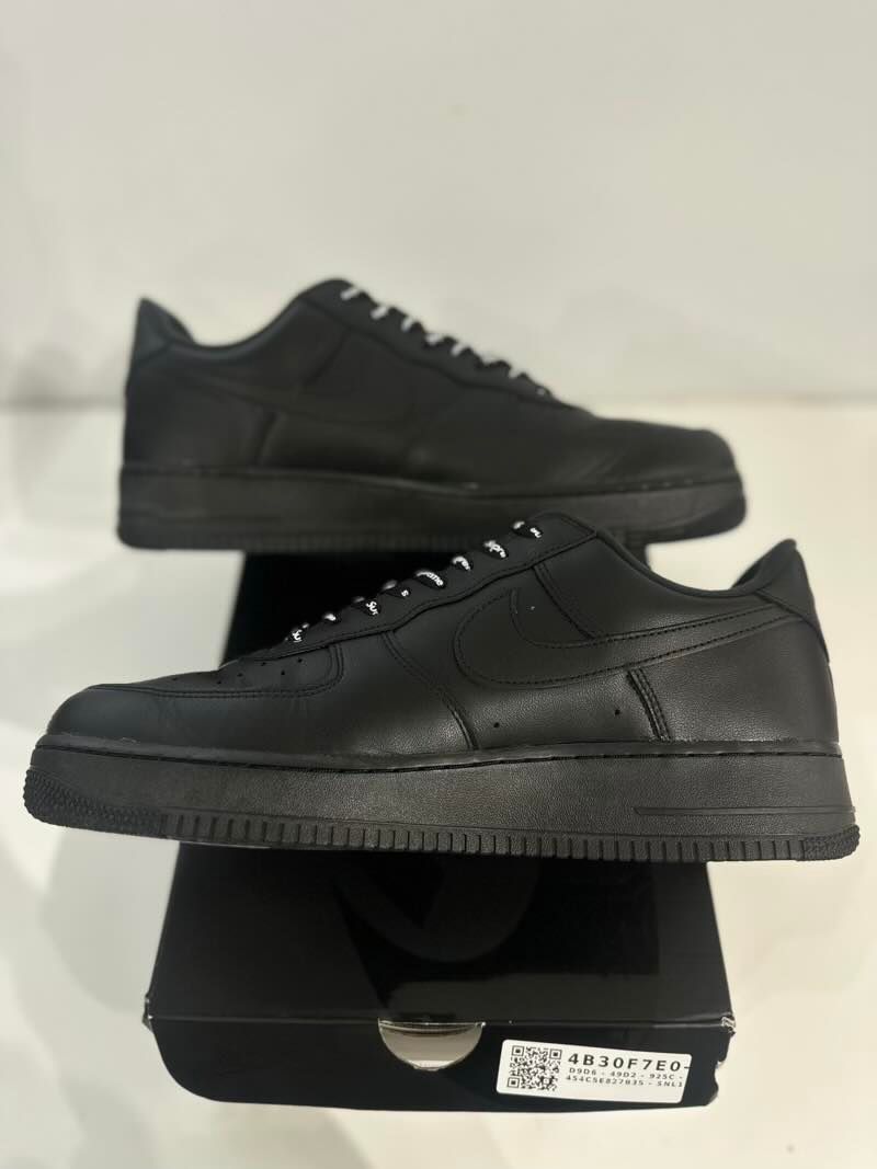 Nike Air Force 1 Low Supreme Black - Pre-Owned Size 12.5