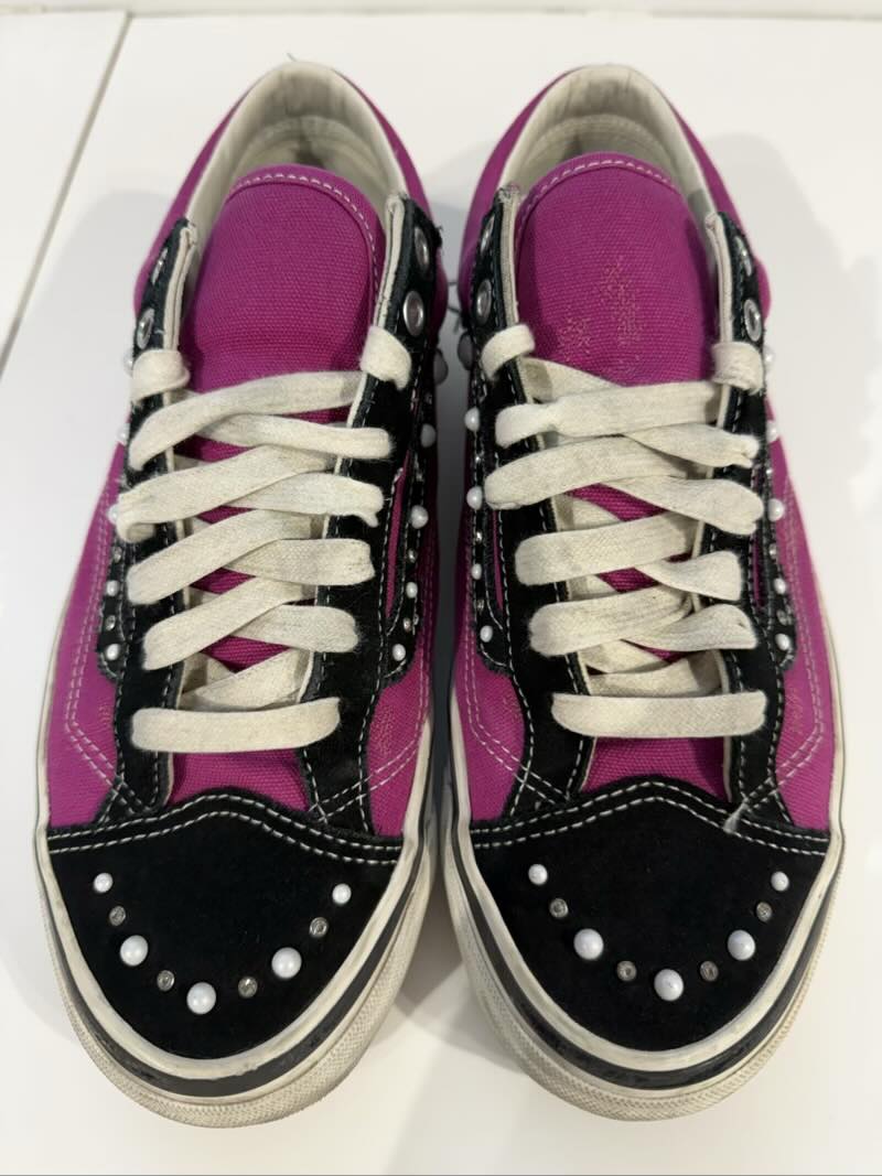 Vans OTW Old Skool 36 Pearlized Pack Pink Black - worn once size 9.5 (No Original Box)