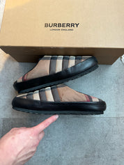 Burberry Northaven Check Quilted Slippers - Pre-Owned Size 41