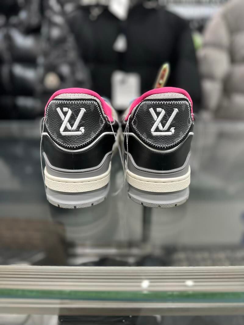 Louis Vuitton LV Trainer Virgil Abloh Pink SS21 - Lightly Pre-Owned Size 8.5 (No original box)