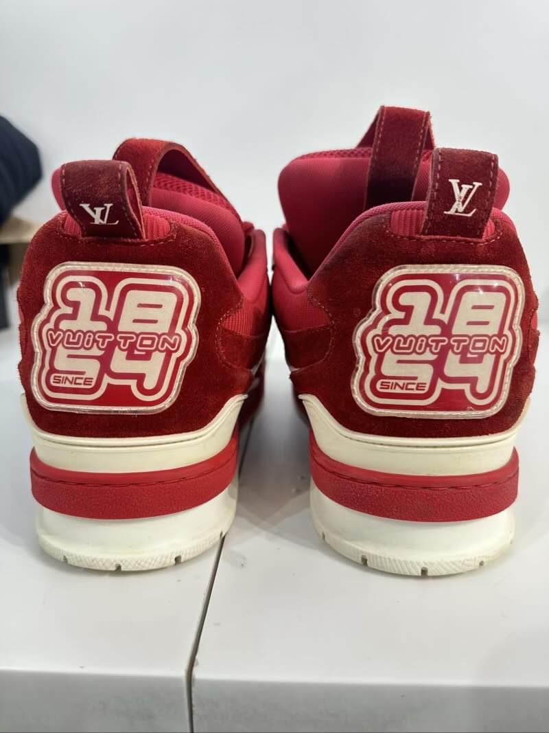 Louis Vuitton LV Skate Sneaker Red White - Pre-Owned Size 11 (No original box)