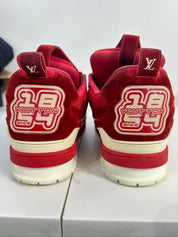 Louis Vuitton LV Skate Sneaker Red White - Pre-Owned Size 11 (No original box)