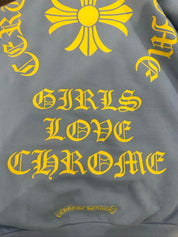 Chrome Hearts x Drake Girls Love Chrome Hoodie Light Blue - Lightly Pre-Owned Size M