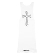 Chrome Hearts T-Bar Rib Cross Tank Top White
