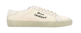 Saint Laurent Distressed Canvas Court Classic - Pre Owned Size 9