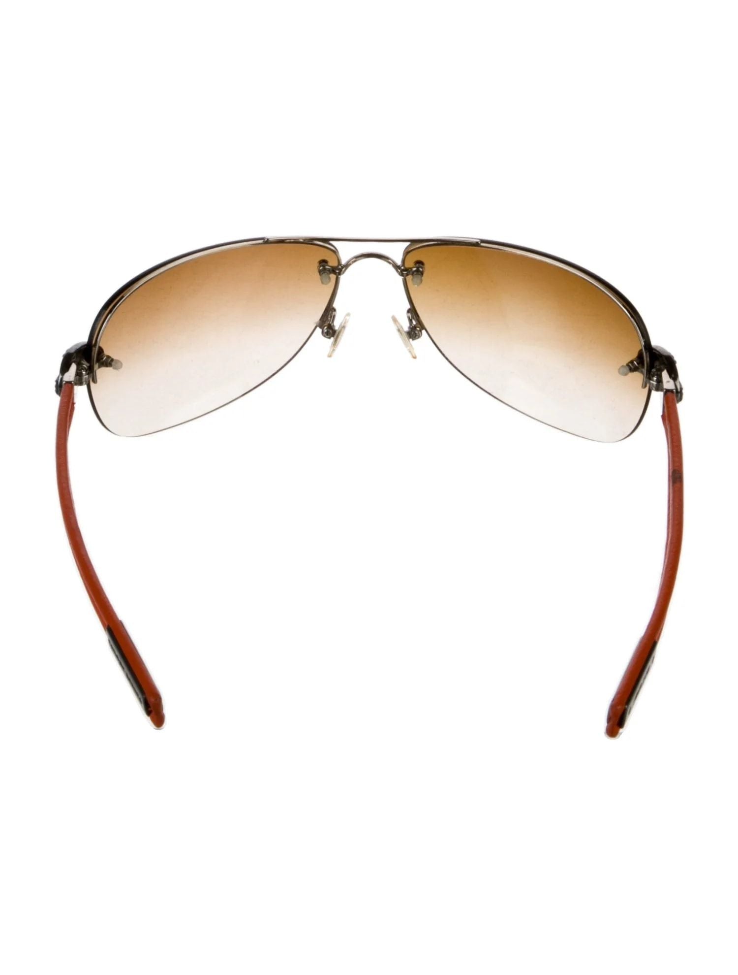 Chrome Hearts Classic Oval Aviator Sunglasses