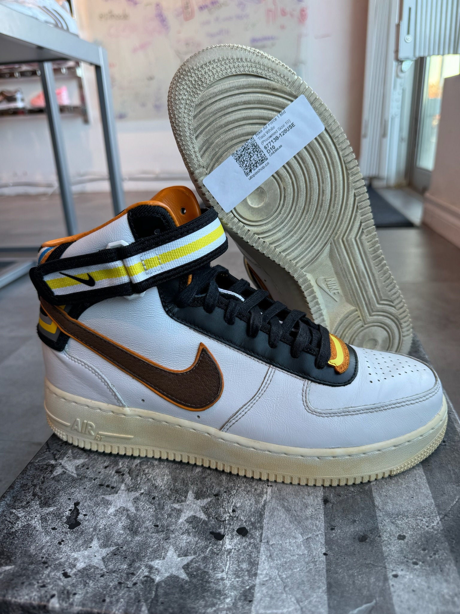 Nike Air Force 1 Mid Tisci White - Pre-Owned Size 10