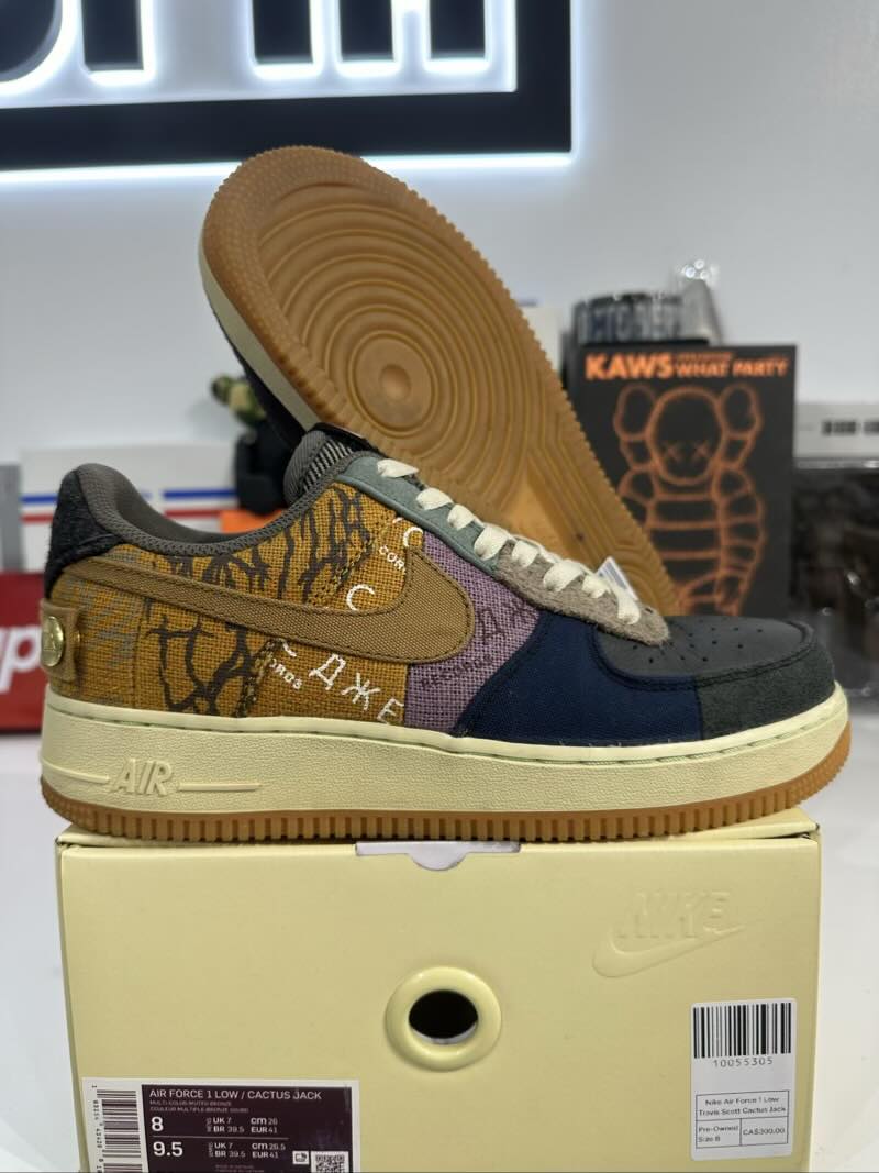 Nike Air Force 1 Low Travis Scott Cactus Jack - Pre-Owned Size 8