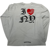 Chrome Hearts I Love New York L/S T-Shirt White - Lightly Pre-Owned Size M